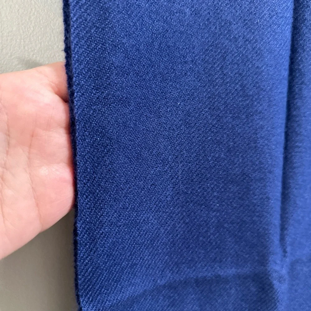 100% Pure 4-Ply ChyangraPashmina Cashmere Scarf Handmade Nepal COA NWT ROYALBLUE